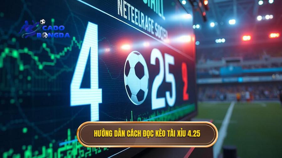 2. Hướng dẫn cách đọc kèo tài xỉu 4.25