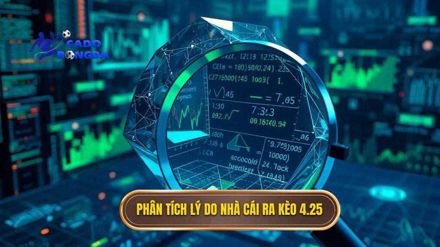 3. Phân tích lý do nhà cái ra kèo 4.25